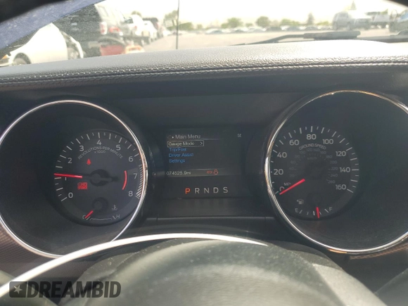 2016 Ford Mustang EcoBoost with VIN 1FA6P8THXG5243680, listed as a Copart auction lot 56953615 with 74,525 mi miles and Salvage title. Bid and sale history available at DreamBid. Image 9.