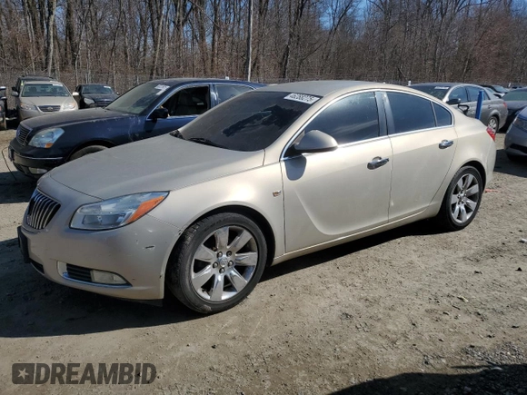 2011 Buick Regal CXL RL1 with VIN 2G4GN5EC1B9181274, listed as a Copart auction lot 46288275 with 176,436 mi miles and Salvage Title. Bid and sale history available at DreamBid. Image 1.
