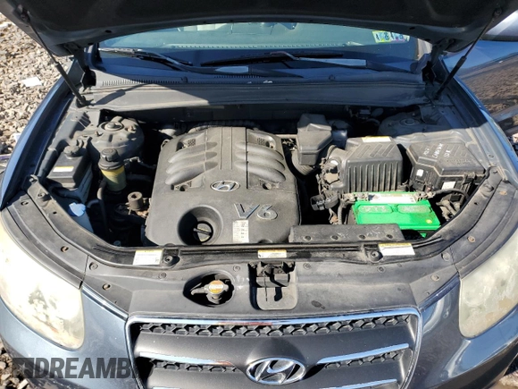 2007 Hyundai Santa Fe SE with VIN 5NMSH73E77H125590, listed as a Copart auction lot 56224455 with 185,319 mi miles and Salvage title. Bid and sale history available at DreamBid. Image 12.
