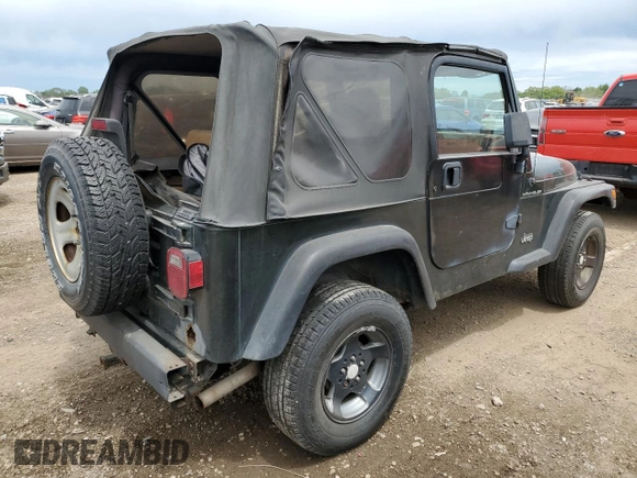 1998 Jeep Wrangler SE with VIN 1J4FY29P9WP767516, listed as a Copart auction lot 58149245 with 190,964 mi miles and Salvage title. Bid and sale history available at DreamBid. Image 3.