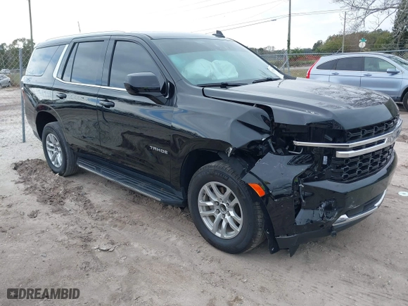 2023 Chevrolet Tahoe LS with VIN 1GNSCMKD2PR290181, listed as a IAAI auction lot 41275864 with 16,135 mi miles. Bid and sale history available at carsss.com. Image 1.