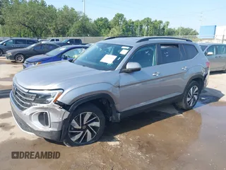 2025 Volkswagen Atlas SE with VIN 1V2WR2CA2SC508079, listed as a IAAI auction lot 42312651 with 10,436 mi miles and . Bid and sale history available at DreamBid. Image 6.