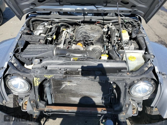 2017 Jeep Wrangler Unlimited Sahara with VIN 1C4BJWEG5HL625065, listed as a Copart auction lot 46103625 with 111,189 mi miles and Salvage Title. Bid and sale history available at carsss.com. Image 12.