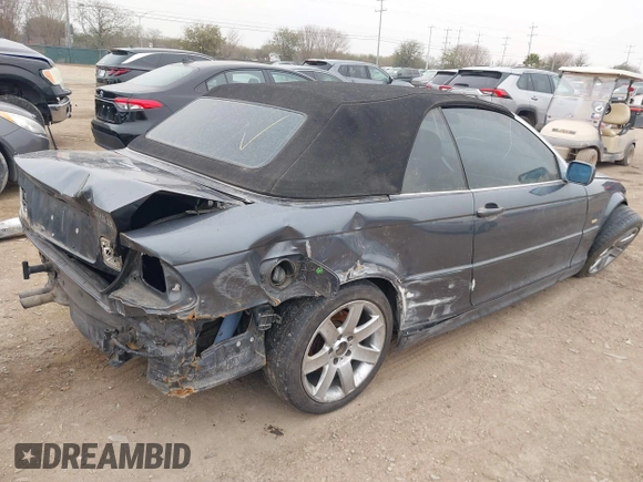 2002 BMW 3 Series 325Ci with VIN WBABS33432PG83177, listed as a IAAI auction lot 41581847 with 152,524 mi miles and . Bid and sale history available at DreamBid. Image 4.