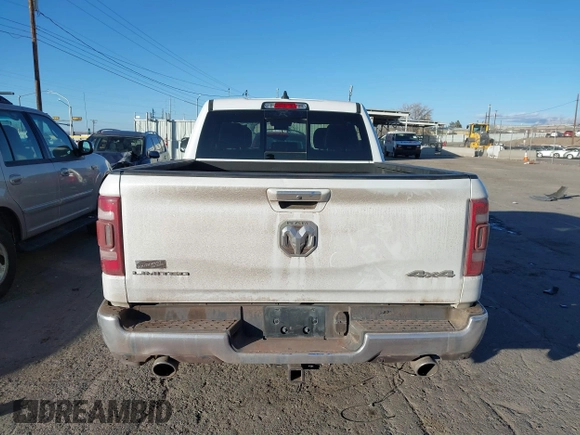 2020 Ram 1500 with VIN 1C6SRFPM6LN205220, listed as a IAAI auction lot 41437777 with 133,883 mi miles and . Bid and sale history available at DreamBid. Image 16.