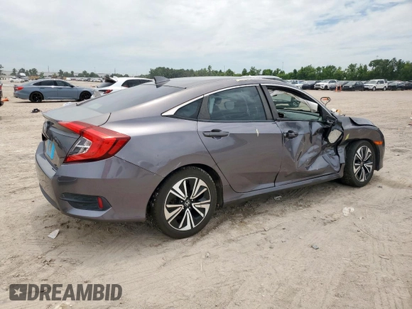 2018 Honda Civic EX-L z VIN JHMFC1F73JX013862, wystawiony jako Copart lot #58811855 z przebiegiem 104 926 mil mil oraz Szkoda całkowita • Salvage title. Historia ofert i sprzedaży dostępna na DreamBid. Obrazek 3.