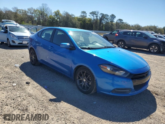 2016 Dodge Dart SE with VIN 1C3CDFAA6GD656805, listed as a Copart auction lot 50015595 with 99,142 mi miles and Salvage Title. Bid and sale history available at carsss.com. Image 4.