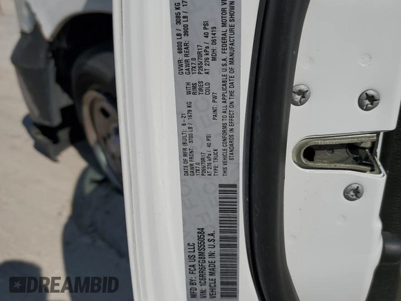 2021 Ram 1500 Tradesman z VIN 1C6RR6FG8MS550584, wystawiony jako Copart lot #74936194 z przebiegiem 49 515 mil mil oraz Szkoda całkowita • Salvage title. Historia ofert i sprzedaży dostępna na DreamBid. Obrazek 12.