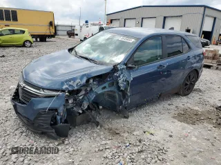 2024 Chevrolet Equinox LS with VIN 3GNAXHEG7RL327619, listed as a Copart auction lot 56469855 with 23,767 mi miles and Salvage title. Bid and sale history available at DreamBid. Image 1.