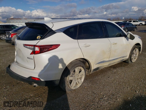 2020 Acura RDX w/Advance Pkg with VIN 5J8TC1H73LL001062, listed as a Copart auction lot 87315834 with 77,103 mi miles and Salvage Title. Bid and sale history available at carsss.com. Image 3.