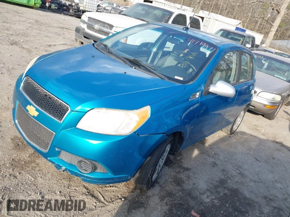2009 Chevrolet Aveo 1LT with VIN KL1TD66E39B667466, listed as a IAAI auction lot 41719971 with 149,236 mi miles and . Bid and sale history available at DreamBid. Image 2.