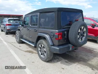 2019 Jeep Wrangler Unlimited Sahara with VIN 1C4HJXEN3KW622167, listed as a IAAI auction lot 41880702 with 72,928 mi miles and . Bid and sale history available at DreamBid. Image 3.