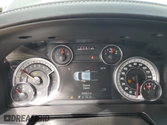 2018 Ram 1500 Night z VIN 1C6RR7MT0JS153033, wystawiony jako Copart lot #49237855 z przebiegiem 105 338 mil mil oraz Szkoda całkowita • Salvage title. Historia ofert i sprzedaży dostępna na DreamBid. Obrazek 9.