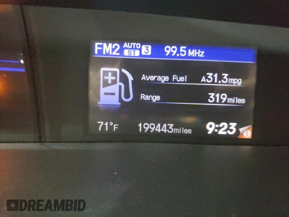 2012 Honda Civic EX-L with VIN 19XFB2F93CE004657, listed as a Copart auction lot 53540115 with 199,443 mi miles and Salvage Title. Bid and sale history available at DreamBid. Image 9.