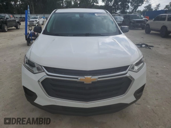 2018 Chevrolet Traverse LS with VIN 1GNERFKW7JJ217709, listed as a Copart auction lot 63332405 with 127,758 mi miles and Salvage title. Bid and sale history available at DreamBid. Image 5.