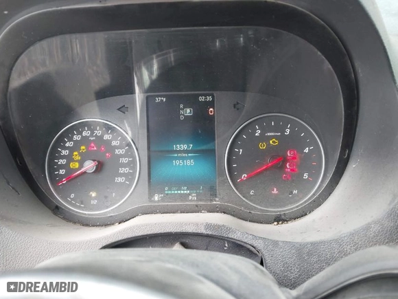 2019 Mercedes-Benz Sprinter Cargo Van with VIN WD4PF1CD5KT014453, listed as a IAAI auction lot 41100495 with 195,185 mi miles. Bid and sale history available at carsss.com. Image 7.