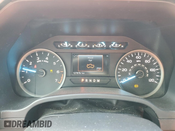 2018 Ford F-150 XL with VIN 1FTEW1EP8JFE28185, listed as a Copart auction lot 44695425 with 127,678 mi miles and Salvage Title. Bid and sale history available at carsss.com. Image 9.