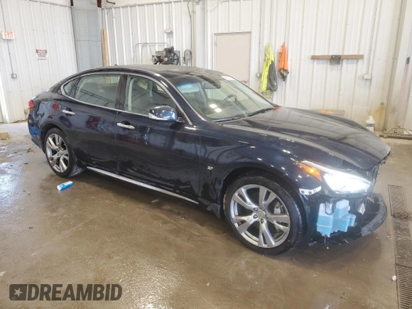 2016 Infiniti Q70 with VIN JN1BY1PR1GM720733, listed as a Copart auction lot 44587575 with 81,254 mi miles and Non repairable. Bid and sale history available at DreamBid. Image 4.