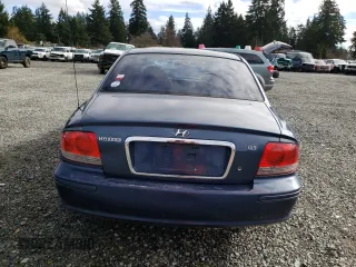 2002 Hyundai Sonata with VIN KMHWF25S12A520554, listed as a Copart auction lot 43483194 with 131,409 mi miles and Salvage Title. Bid and sale history available at carsss.com. Image 6.
