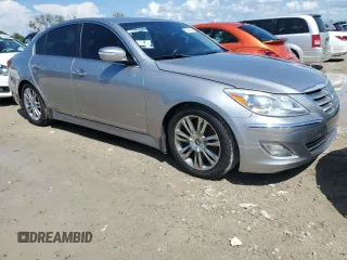 2013 Hyundai Genesis 3.8L with VIN KMHGC4DD1DU236807, listed as a Copart auction lot 73821504 with 0 mi miles and Salvage Title. Bid and sale history available at carsss.com. Image 4.