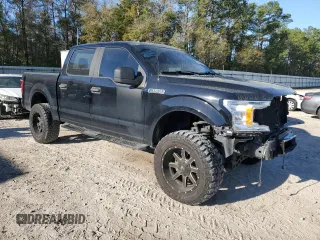 2018 Ford F-150 XL with VIN 1FTEW1CPXJKF84609, listed as a Copart auction lot 50490395 with 107,725 mi miles and Salvage Title. Bid and sale history available at DreamBid. Image 4.