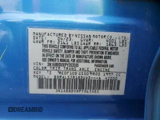 2023 Nissan Sentra SR with VIN 3N1AB8DVXPY263585, listed as a Copart auction lot 47265645 with 46,125 mi miles and Salvage Title. Bid and sale history available at DreamBid. Image 13.