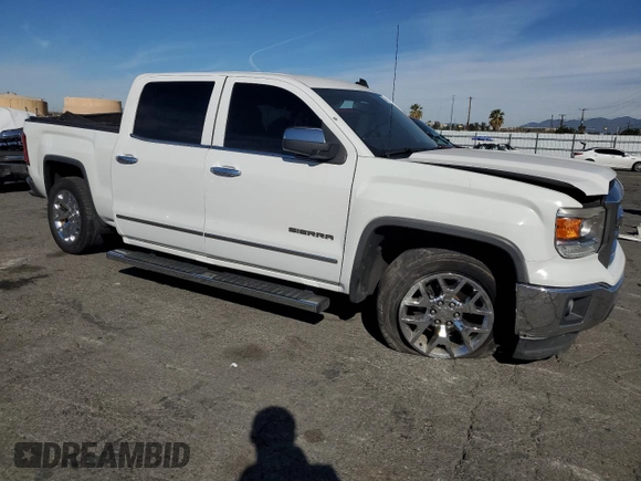 2014 GMC Sierra 1500 SLT with VIN 3GTP1VEC6EG481516, listed as a Copart auction lot 47084865 with 161,554 mi miles and Salvage title. Bid and sale history available at DreamBid. Image 4.