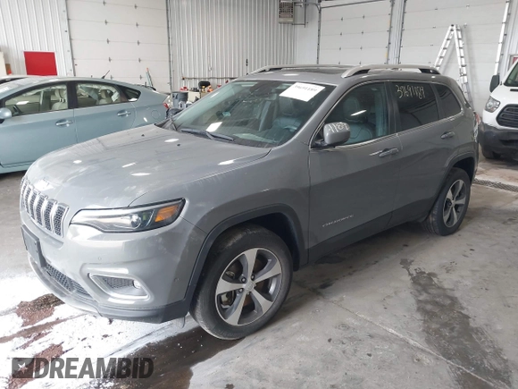 2021 Jeep Cherokee Limited with VIN 1C4PJMDX7MD165682, listed as a IAAI auction lot 39691189 with 47,112 mi miles and . Bid and sale history available at DreamBid. Image 2.