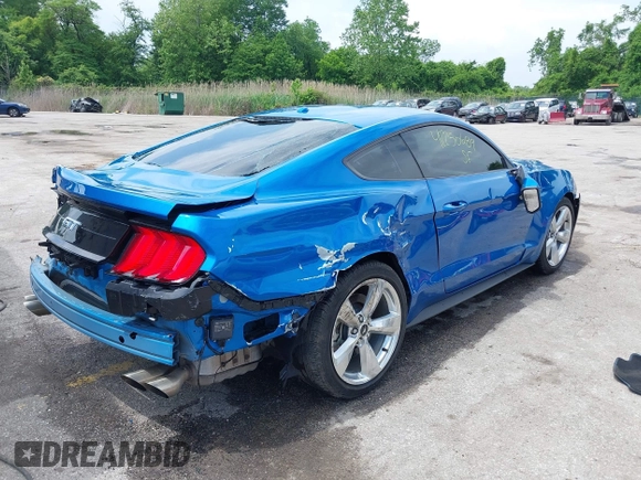 2019 Ford Mustang GT with VIN 1FA6P8CF4K5180728, listed as a IAAI auction lot 42250689 with 9,135 mi miles and . Bid and sale history available at DreamBid. Image 4.