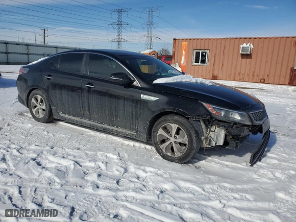 2015 Kia Optima Hybrid with VIN KNAGM4AD5F5086359, listed as a Copart auction lot 45370665 with NaN miles and Salvage Title. Bid and sale history available at carsss.com. Image 4.
