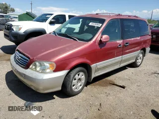 2003 Kia Sedona LX with VIN KNDUP131X36347280, listed as a Copart auction lot 66036964 with 0 mi miles and Salvage Title. Bid and sale history available at carsss.com. Image 1.