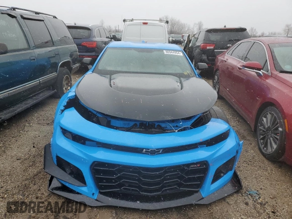 2022 Chevrolet Camaro ZL1 with VIN 1G1FJ1R69N0128290, listed as a Copart auction lot 86944954 with 6,478 mi miles and Salvage Title. Bid and sale history available at carsss.com. Image 5.