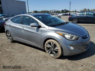 2015 Hyundai Elantra Limited with VIN KMHDH4AE7FU448597, listed as a Copart auction lot 51465445 with 134,500 mi miles and Salvage Title. Bid and sale history available at carsss.com. Image 4.