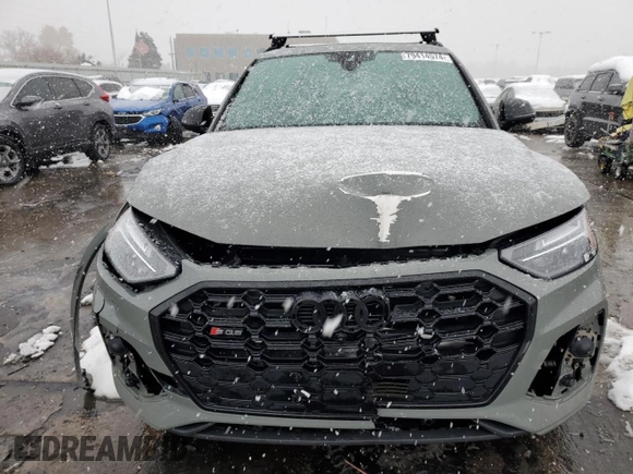 2021 Audi SQ5 Premium Plus with VIN WA1B4AFY2M2035496, listed as a Copart auction lot 79414574 with 58,326 mi miles and Salvage Title. Bid and sale history available at carsss.com. Image 5.
