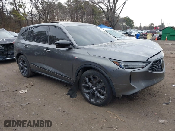 2023 Acura MDX w/A-Spec Package with VIN 5J8YE1H08PL018304, listed as a IAAI auction lot 41281559 with 28,308 mi miles. Bid and sale history available at carsss.com. Image 1.
