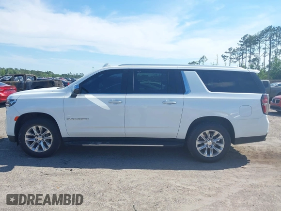 2023 Chevrolet Suburban Premier with VIN 1GNSCFKDXPR371053, listed as a IAAI auction lot 42045193 with 92,544 mi miles and . Bid and sale history available at DreamBid. Image 14.