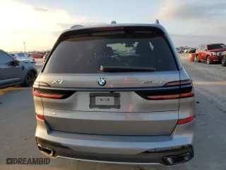 2024 BMW X7 xDrive40i with VIN 5UX23EM00R9S28952, listed as a Copart auction lot 44230025 with 0 mi miles and Salvage Title. Bid and sale history available at carsss.com. Image 6.