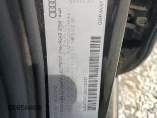 2013 Audi A6 Premium Plus with VIN WAUGGAFCXDN103742, listed as a Copart auction lot 54901795 with 122,795 mi miles and Clean title. Bid and sale history available at DreamBid. Image 12.