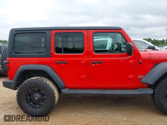 2020 Jeep Wrangler Unlimited Sport S z VIN 1C4HJXDN7LW281357, wystawiony jako IAAI lot #42363990 z przebiegiem 69 068 mil mil oraz . Historia ofert i sprzedaży dostępna na DreamBid. Obrazek 13.