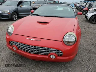 2003 Ford Thunderbird Deluxe z VIN 1FAHP60A43Y111849, wystawiony jako Copart lot #76742564 z przebiegiem Nie podano mil oraz Szkoda całkowita • Salvage title. Historia ofert i sprzedaży dostępna na DreamBid. Obrazek 5.