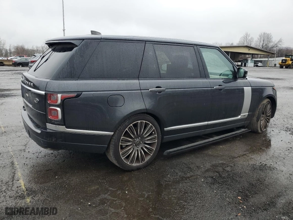 2020 Land Rover Range Rover Autobiography with VIN SALGV5SE0LA574059, listed as a Copart auction lot 86183204 with 32,691 mi miles and Salvage Title. Bid and sale history available at carsss.com. Image 3.
