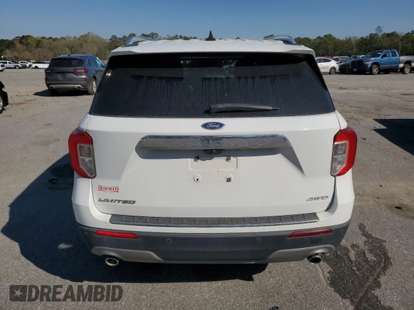 2022 Ford Explorer Limited with VIN 1FMSK8FH6NGA51396, listed as a Copart auction lot 49385665 with 42,911 mi miles and Salvage Title. Bid and sale history available at carsss.com. Image 6.