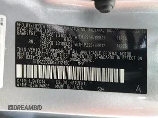 2019 Toyota Sienna LE Auto Access Seat with VIN 5TDKZ3DC6KS012190, listed as a Copart auction lot 54215005 with 70,332 mi miles and Salvage title. Bid and sale history available at DreamBid. Image 13.