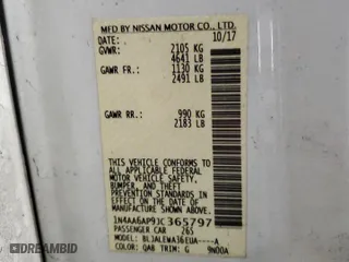 2018 Nissan Maxima SL with VIN 1N4AA6AP9JC365797, listed as a Copart auction lot 49688455 with 223,500 mi miles and Salvage Title. Bid and sale history available at carsss.com. Image 12.