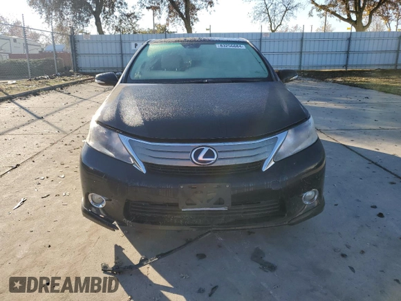 2010 Lexus HS 250h with VIN JTHBB1BA1A2014489, listed as a Copart auction lot 83256684 with 136,657 mi miles and Salvage Title. Bid and sale history available at DreamBid. Image 5.