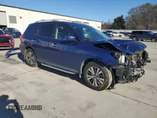 2017 Nissan Pathfinder SV z VIN 5N1DR2MN0HC660148, wystawiony jako Copart lot #42090065 z przebiegiem 148 478 mil mil oraz Szkoda całkowita • Salvage title. Historia ofert i sprzedaży dostępna na DreamBid. Obrazek 4.