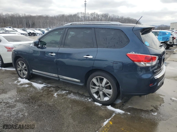 2013 Nissan Pathfinder SL with VIN 5N1AR2MN1DC644974, listed as a Copart auction lot 45569025 with 121,535 mi miles and Salvage Title. Bid and sale history available at carsss.com. Image 2.