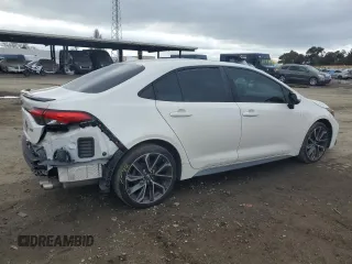 2020 Toyota Corolla XSE with VIN 5YFT4RCE5LP036709, listed as a Copart auction lot 43802805 with 125,654 mi miles and Clean Title. Bid and sale history available at carsss.com. Image 3.