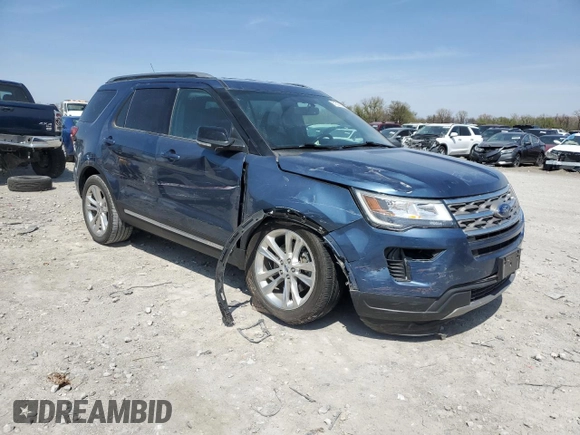 2018 Ford Explorer XLT with VIN 1FM5K7D8XJGB89107, listed as a Copart auction lot 51527655 with 54,724 mi miles and Salvage Title. Bid and sale history available at DreamBid. Image 4.