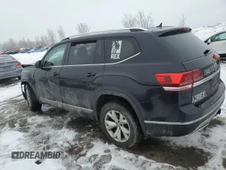 2019 Volkswagen Atlas SEL with VIN 1V2MR2CA2KC606617, listed as a Copart auction lot 47283925 with 128,710 mi miles and Salvage title. Bid and sale history available at DreamBid. Image 2.